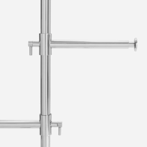 Toalheiro de Piso em Inox (Donatello Cromado)