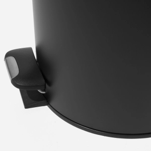 Lixeira Redonda com Pedal 5 Litros (Preta Fosca)