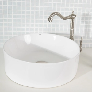 Torneira Monocomando Retr&ocirc; Alta para Banheiro (Douro N&iacute;quel Fosca)