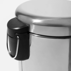 Lixeira Redonda com Pedal 12 Litros (Cromada)