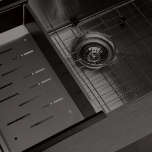 Cesto Escorredor Inox para Cuba Workstation 41x23 cm (Grafite Fosco)