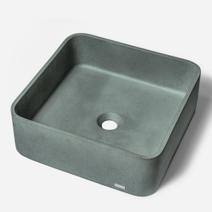 Cuba de Banheiro Concreto Apoio Quadrada 40 cm (Urban Florest)