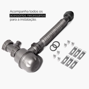 Cuba Workstation de Cozinha Inox Retangular 54x41 cm (Kyoto Escovada)