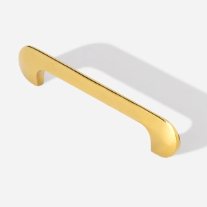 Puxador para M&oacute;vel Al&ccedil;a Sobrepor 128 mm Zamac (Pompeia Dourado)