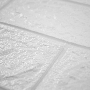Painel 3D Tijolo Adesivo 70x77x0,5 cm (Branco)