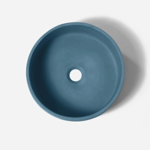 Cuba de Banheiro Concreto Apoio Redonda 35 cm (Small Caribe)