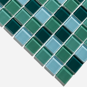 Pastilhas de Vidro Cristal Miscel&acirc;nea (Verde)