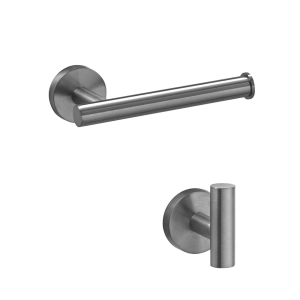 Kit de Acessórios para Lavabo Inox (Tarsila Grafite Fosco)