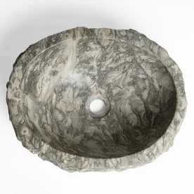Cuba de Banheiro Mármore Army Rústica Apoio até 45 cm (Jakarta) - Outlet Produto Cuba de Banheiro Mármore Army Rústica Apoio até 45 cm (Jakarta) - Outlet