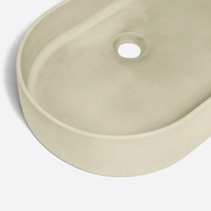 Cuba de Banheiro Concreto Apoio Elipse 55 cm (Lotus Travertino) Produto Cuba de Banheiro Concreto Apoio Elipse 55 cm (Lotus Travertino)