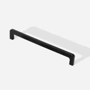 Puxador para Móvel Alça Sobrepor 192 mm Zamac (Petra Preto Fosco) Produto Puxador para Móvel Alça Sobrepor 192 mm Zamac (Petra Preto Fosco)