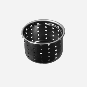 V&aacute;lvula Inox para Cuba Fazenda 4 1/2"  Tampa e Cesto (Preta)