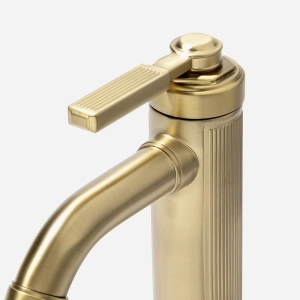 Torneira Monocomando Retr&ocirc; Baixa para Banheiro (Morin Dourada Fosca) - Outlet