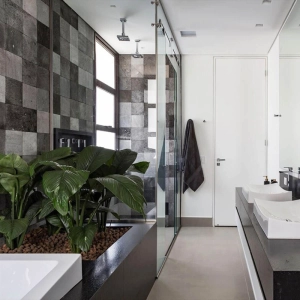 Pedra Hitam Lisa 20x20 cm - m&sup2;