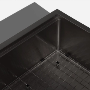 Kit Cuba Fazenda Workstation Inox com Acessórios (Narita Grafite Fosca)