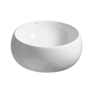 Cuba de Banheiro Lou&ccedil;a Apoio Redonda 40 cm (Lagos Branca)