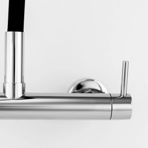 Torneira Misturador Gourmet de Parede de Cozinha (Viana Preta)