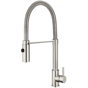 Torneira Monocomando Gourmet de Cozinha Inox (Capri Escovada)