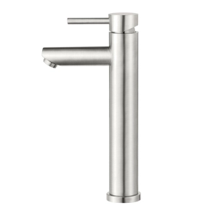 Torneira Monocomando Alta para Banheiro Inox (Lis Escovada)