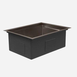 Kit Cuba Workstation Inox com Acessórios (Kyoto Grafite Fosca)