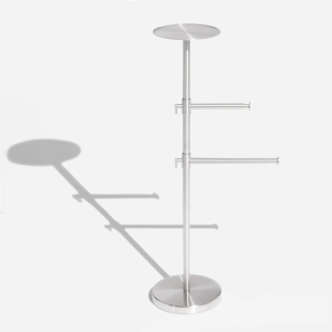 Toalheiro de Piso em Inox (Donatello Escovado)