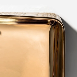 Cuba de Banheiro Louça Apoio Retangular 51 cm (Loures Rosé Gold)