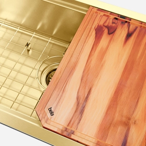 Kit Cuba Workstation Inox com Acess&oacute;rios (Osaka Ouro Fosca)