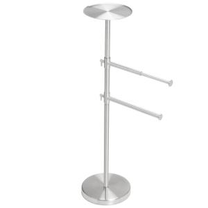 Toalheiro de Piso em Inox (Donatello Escovado)