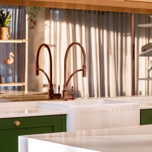 Torneira Monocomando Gourmet de Cozinha (Riviera Rosé Gold)