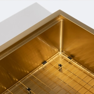 Grade Aramada Inox 77x38 cm (Dourada | Ouro Fosca)