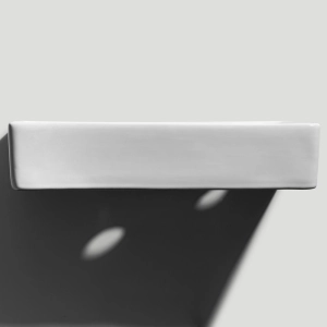 Cuba de Banheiro Louça Apoio ou Suspensa Retangular 44 cm (Braga Branca)