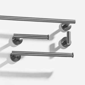 Kit de Acessórios para Banheiro Inox (Tarsila Grafite Fosco)