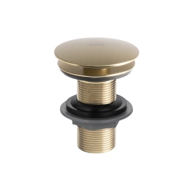 Válvula Click 7/8" de Inox para Cubas (Ouro Fosca) - Outlet Produto Válvula Click 7/8" de Inox para Cubas (Ouro Fosca) - Outlet