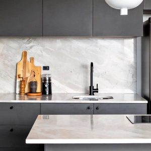 Torneira Monocomando Girat&oacute;ria de Cozinha Inox (Malta Preta Fosca)