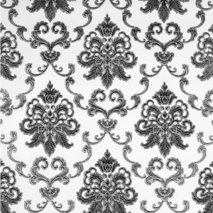 Papel de Parede Arabesco Metalizado Lav&aacute;vel 10,00 x 0,53 m (Metallo Uno)