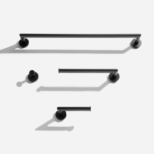 Kit de Acessórios para Banheiro Inox (Monet Preto Fosco)