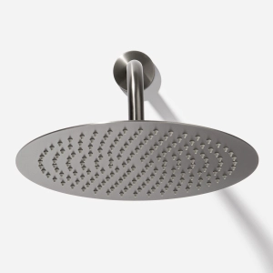 Ducha de Inox Redonda 30 cm de Parede (Grafite Fosca)