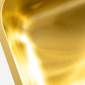 Cuba de Cozinha Inox Retangular 59x37 cm (Miura Dourada Fosca)