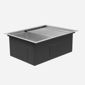 Kit Cuba Workstation Inox com Acessórios (Kyoto Escovada)