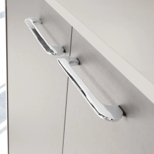Puxador para Móvel Alça Sobrepor 128 mm Zamac (Pompeia Cromado) - Outlet Produto Puxador para Móvel Alça Sobrepor 128 mm Zamac (Pompeia Cromado) - Outlet