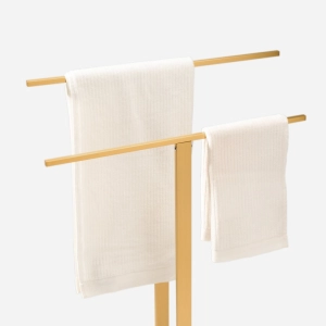 Toalheiro de Piso em Inox (Bellini Dourado)