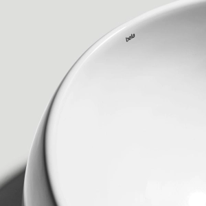 Cuba de Banheiro Lou&ccedil;a Apoio Redonda 40 cm (Lagos Branca)