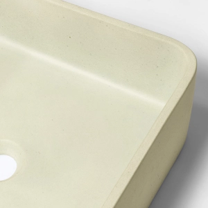 Cuba de Banheiro Concreto Apoio Quadrada 40 cm (Urban Travertino)