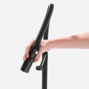 Torneira Monocomando Gourmet de Cozinha Inox (Capri&nbsp;Preta Fosca)