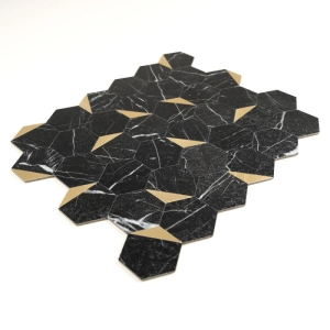 Pastilhas Adesivas Met&aacute;licas (Nero Gold)