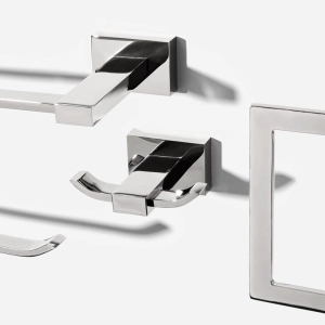 Kit de Acess&oacute;rios para Banheiro (Mondrian Cromado)