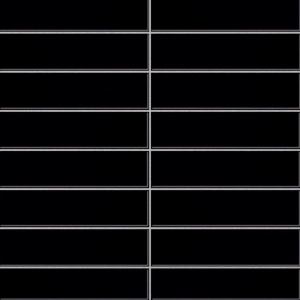 Pastilhas Cer&acirc;micas Colors 6x24 cm (Black)