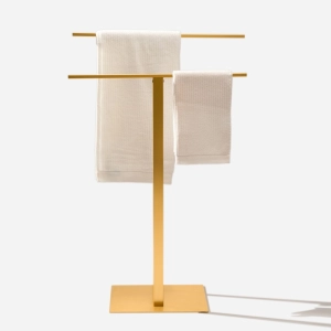 Toalheiro de Piso em Inox (Bellini Dourado)