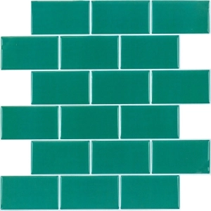 Pastilhas Adesivas Resinadas Metr&ocirc; (Turquesa)