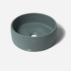 Cuba de Banheiro Concreto Apoio Redonda 35 cm (Small Florest)